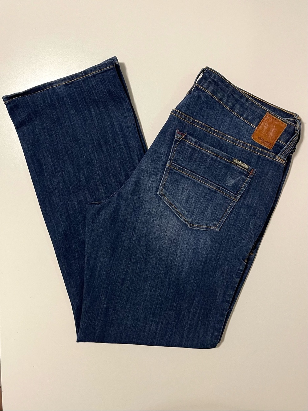 Dear John Playback Comfort Straight Jeans - Lightweight Distressed & Soft - 30